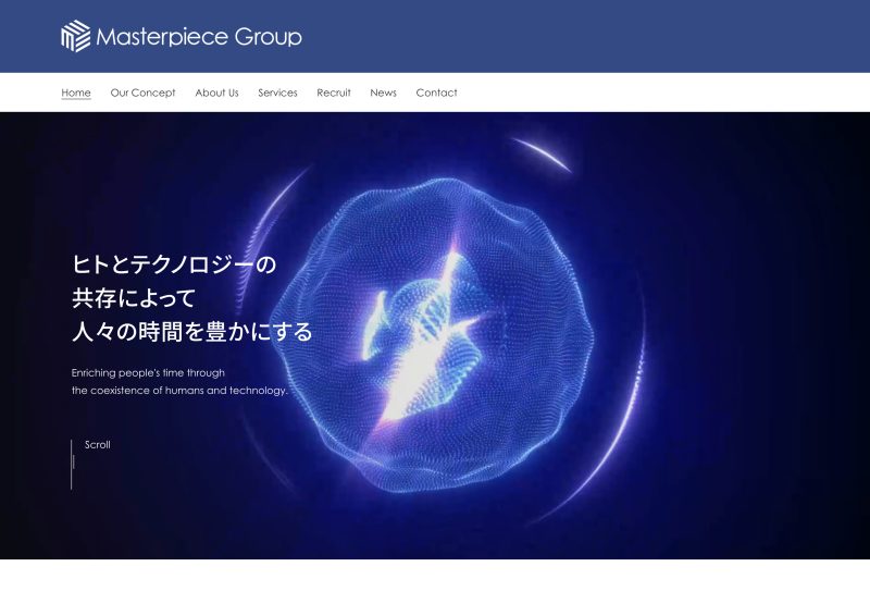 マスターピース・グループ株式会社／コーポレートサイト